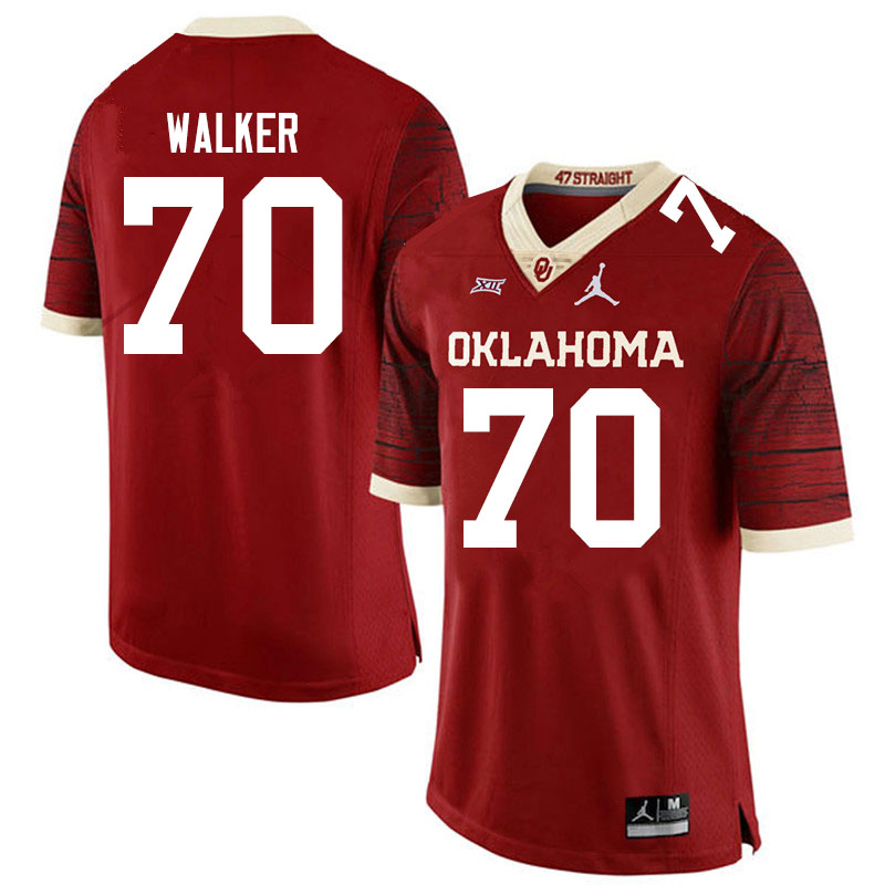 Men #70 Brey Walker Oklahoma Sooners Jordan Brand Limited College Football Jerseys Sale-Crimson - Click Image to Close